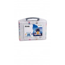 Set 60 Markere Acrilice Profesionale EDAR, Culori Permanente Rezistente la Apa, pentru Pictura pe Sticla, Lemn, Ceramica, Met...