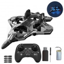 Avion de Vanatoare RC Drona cu Telecomanda SIKS, 2.4 GHz, Raza 40 m, Autonomie 6-8 Minute, Giroscop 6 Axe, Mentinere Altitudi...