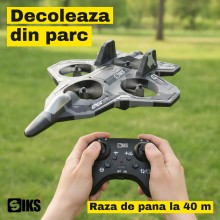 Avion de Vanatoare RC Drona cu Telecomanda SIKS, 2.4 GHz, Raza 40 m, Autonomie 6-8 Minute, Giroscop 6 Axe, Mentinere Altitudi... Avion de Vanatoare RC Drona cu Telecomanda SIKS, 2.4 GHz, Raza 40 m, Autonomie 6-8 Minute, Giroscop 6 Axe, Mentinere Altitudi...