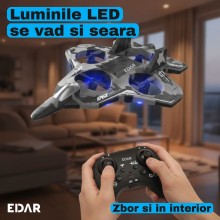 Avion de Vanatoare RC Drona cu Telecomanda EDAR, 2.4 GHz, Raza 40 m, Autonomie 6-8 Minute, Giroscop 6 Axe, Mentinere Altitudi... Avion de Vanatoare RC Drona cu Telecomanda EDAR, 2.4 GHz, Raza 40 m, Autonomie 6-8 Minute, Giroscop 6 Axe, Mentinere Altitudi...