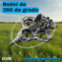 Avion de Vanatoare RC Drona cu Telecomanda EDAR, 2.4 GHz, Raza 40 m, Autonomie 6-8 Minute, Giroscop 6 Axe, Mentinere Altitudi... Avion de Vanatoare RC Drona cu Telecomanda EDAR, 2.4 GHz, Raza 40 m, Autonomie 6-8 Minute, Giroscop 6 Axe, Mentinere Altitudi...