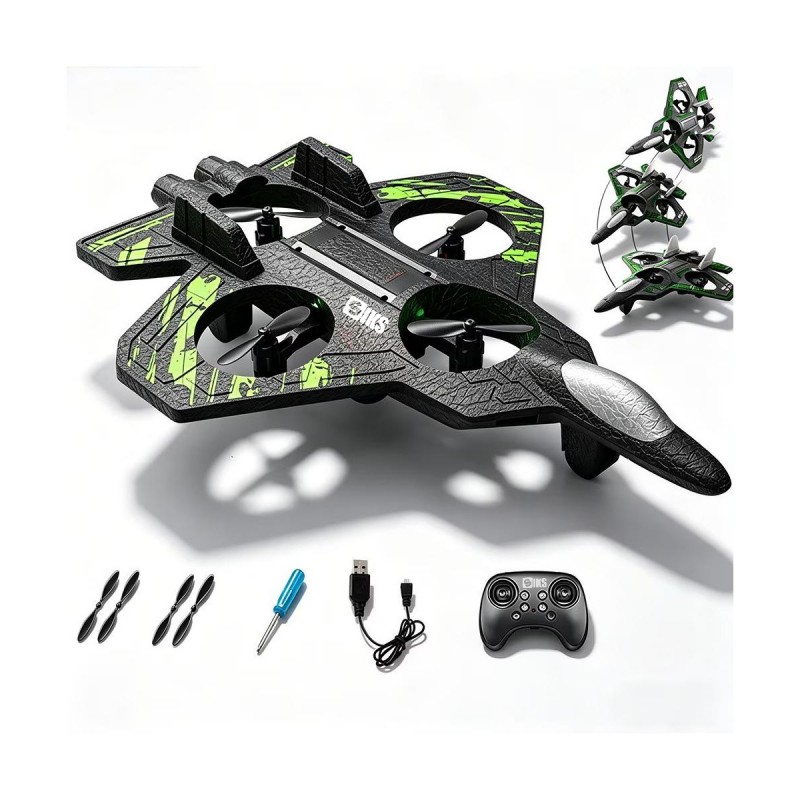 Avion de Vanatoare RC cu Telecomanda EDAR, 2.4 GHz, Raza 40 m, Autonomie 8 Minute, Giroscop 6 Axe, Mentinere Altitudine, Casc... Avion de Vanatoare RC cu Telecomanda EDAR, 2.4 GHz, Raza 40 m, Autonomie 8 Minute, Giroscop 6 Axe, Mentinere Altitudine, Casc...