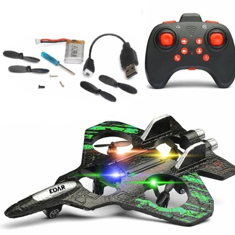 Drona Quadcopter cu Telecomanda EDAR, Model Avion de Vanatoare, 2.4 GHz, Raza 40 m, Autonomie 6-8 Minute, Lumini LED in Patru... Drona Quadcopter cu Telecomanda EDAR, Model Avion de Vanatoare, 2.4 GHz, Raza 40 m, Autonomie 6-8 Minute, Lumini LED in Patru...