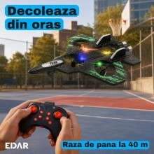 Drona Quadcopter cu Telecomanda EDAR, Model Avion de Vanatoare, 2.4 GHz, Raza 40 m, Autonomie 6-8 Minute, Lumini LED in Patru... Drona Quadcopter cu Telecomanda EDAR, Model Avion de Vanatoare, 2.4 GHz, Raza 40 m, Autonomie 6-8 Minute, Lumini LED in Patru...