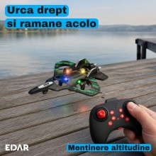 Drona Quadcopter cu Telecomanda EDAR, Model Avion de Vanatoare, 2.4 GHz, Raza 40 m, Autonomie 6-8 Minute, Lumini LED in Patru... Drona Quadcopter cu Telecomanda EDAR, Model Avion de Vanatoare, 2.4 GHz, Raza 40 m, Autonomie 6-8 Minute, Lumini LED in Patru...