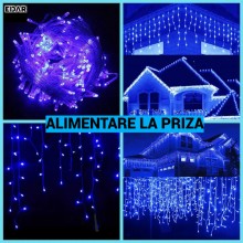 Ghirlanda Luminoasa Tip Franjuri EDAR, Instalatie De Craciun Perdea Pentru Exterior/Interior, 25m, 600 Leduri, Fir Alb, Flash... Ghirlanda Luminoasa Tip Franjuri EDAR, Instalatie De Craciun Perdea Pentru Exterior/Interior, 25m, 600 Leduri, Fir Alb, Flash...