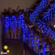 Ghirlanda Luminoasa Tip Franjuri EDAR, Instalatie De Craciun Perdea Pentru Exterior/Interior, 25m, 600 Leduri, Fir Alb, Flash... Ghirlanda Luminoasa Tip Franjuri EDAR, Instalatie De Craciun Perdea Pentru Exterior/Interior, 25m, 600 Leduri, Fir Alb, Flash...