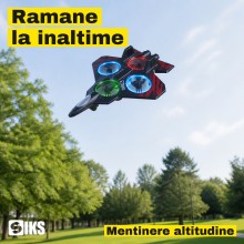 Avion Jet RC cu Telecomanda SIKS, Iluminare LED, 4 Elice de Rezerva Incluse, 2.4 GHz, Raza 40 m, Zbor 6-8 Minute, Mentinere A... Avion Jet RC cu Telecomanda SIKS, Iluminare LED, 4 Elice de Rezerva Incluse, 2.4 GHz, Raza 40 m, Zbor 6-8 Minute, Mentinere A...