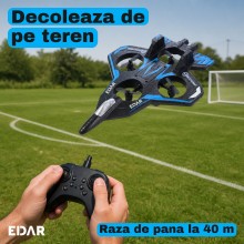 Avion de Lupta RC EDAR Fighter, Telecomanda 2.4 GHz, Spuma EPP, 4 Elice Protejate, Raza 40 m, Mentinere Altitudine, Rotiri 36... Avion de Lupta RC EDAR Fighter, Telecomanda 2.4 GHz, Spuma EPP, 4 Elice Protejate, Raza 40 m, Mentinere Altitudine, Rotiri 36...