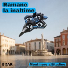 Avion de Lupta RC EDAR Fighter, Telecomanda 2.4 GHz, Spuma EPP, 4 Elice Protejate, Raza 40 m, Mentinere Altitudine, Rotiri 36... Avion de Lupta RC EDAR Fighter, Telecomanda 2.4 GHz, Spuma EPP, 4 Elice Protejate, Raza 40 m, Mentinere Altitudine, Rotiri 36...