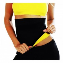 Centura modelatoare EDAR, tonifiere abdomen, material neopren, masura XXXL, negru/galben