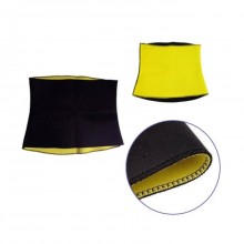 Centura modelatoare EDAR, tonifiere abdomen, material neopren, masura XXXL, negru/galben