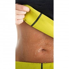 Centura modelatoare EDAR, tonifiere abdomen, material neopren, masura XXXL, negru/galben