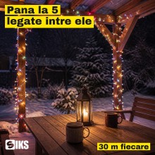 Instalatie De Craciun SIKS Fairy Lights Pentru Interior / Exterior Sau Brad, 600 Led-uri Culoare Multicolor, Lungime 30 Metri... Instalatie De Craciun SIKS Fairy Lights Pentru Interior / Exterior Sau Brad, 600 Led-uri Culoare Multicolor, Lungime 30 Metri...
