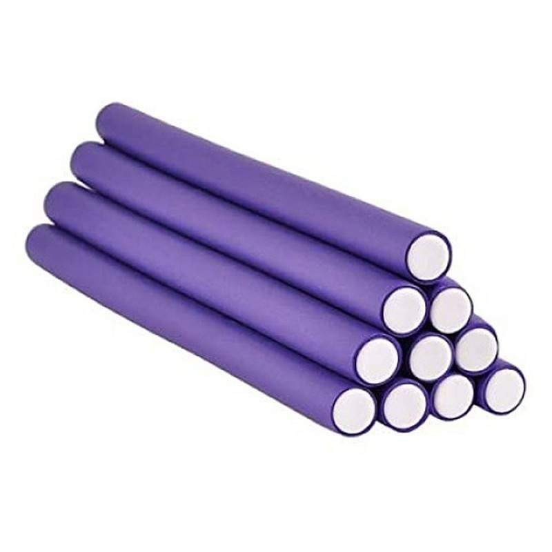 Set Bigudiuri flexibile EDAR, Mov, 10 bucati, numarul 1 Set Bigudiuri flexibile EDAR, Mov, 10 bucati, numarul 1