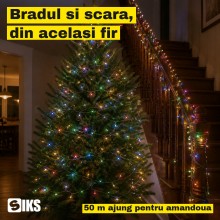 Instalatie De Craciun SIKS Fairy Light Pentru Interior / Exterior Sau Brad, 1000 Led-uri Culoare Multicolor, Lungime 50 Metri... Instalatie De Craciun SIKS Fairy Light Pentru Interior / Exterior Sau Brad, 1000 Led-uri Culoare Multicolor, Lungime 50 Metri...