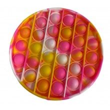 Jucarie antistres EDAR® senzoriala din silicon, pentru copii, impermeabila, forma rotunda, multicolor