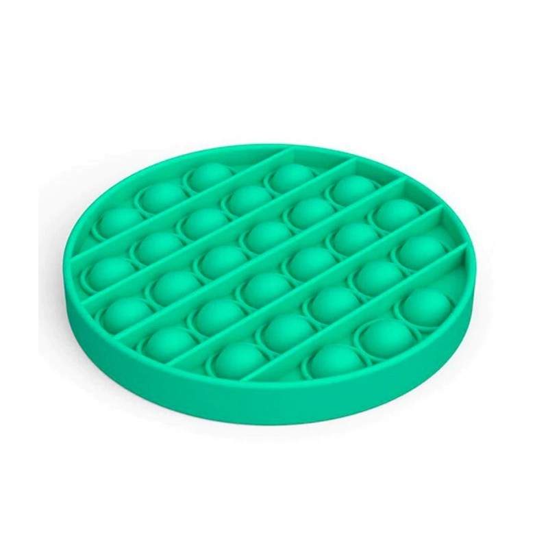 Jucarie antistres EDAR® senzoriala din silicon, pentru copii, impermeabila, forma rotunda, verde