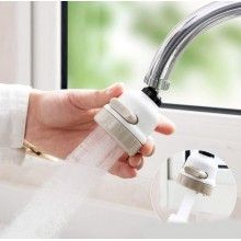 Cap de robinet ultra flexibil SIKS® pentru baterie chiuveta, cu 3 pulverizatoare, alb/bej