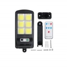 Lampa solara EDAR® cu inductie, 6 leduri, 1.5W, telecomanda, negru Lampa solara EDAR® cu inductie, 6 leduri, 1.5W, telecomanda, negru