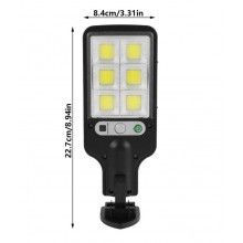 Lampa solara EDAR® cu inductie, 6 leduri, 1.5W, telecomanda, negru Lampa solara EDAR® cu inductie, 6 leduri, 1.5W, telecomanda, negru