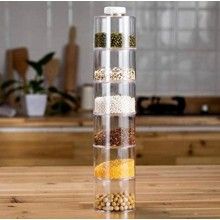 Set EDAR® recipiente pentru condimente, 12 piese cu capac, plastic, transparent Set EDAR® recipiente pentru condimente, 12 piese cu capac, plastic, transparent