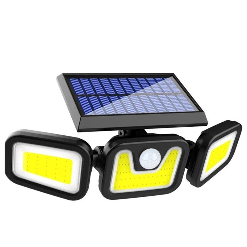 Lampa solara EDAR® de perete, cu senzor de miscare, 74 leduri, incarcare solara Lampa solara EDAR® de perete, cu senzor de miscare, 74 leduri, incarcare solara