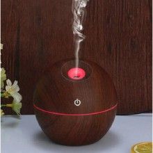 Umidificator aer SIKS® cu aromateraprie, LED multicolor, 130ml, maro Umidificator aer SIKS® cu aromateraprie, LED multicolor, 130ml, maro