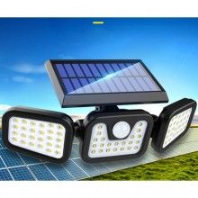 Lampa solara EDAR® de perete, cu senzor de miscare, 74 leduri, incarcare solara Lampa solara EDAR® de perete, cu senzor de miscare, 74 leduri, incarcare solara