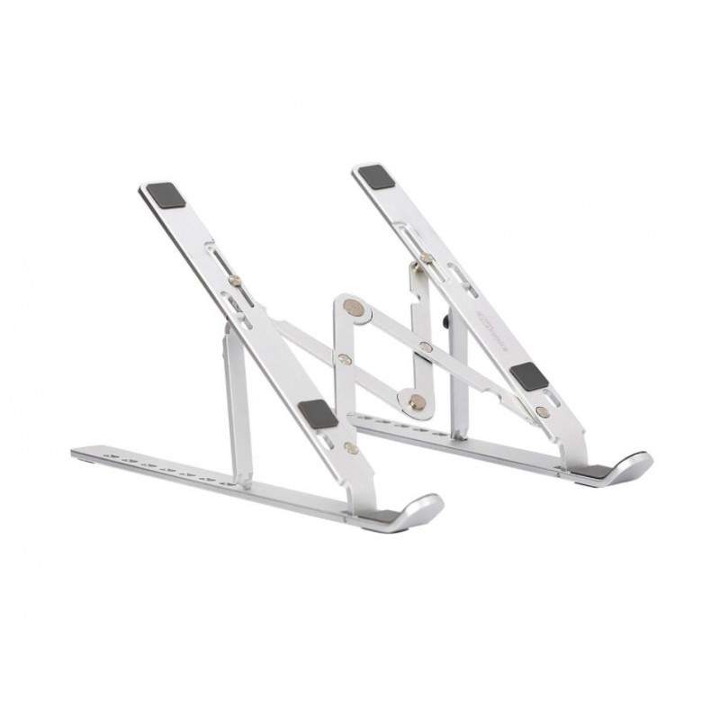 Suport laptop SIKS® pliabil, universal, aluminiu rezistent, argintiu