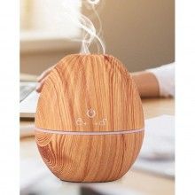 Umidificator EDAR® difuzor aromaterapie, purificator aer, lumini led, rezervor 130 ml, lemn deschis Umidificator EDAR® difuzor aromaterapie, purificator aer, lumini led, rezervor 130 ml, lemn deschis
