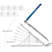 Suport laptop EDAR® pliabil, stand universal, ergonomic, aluminiu rezistent