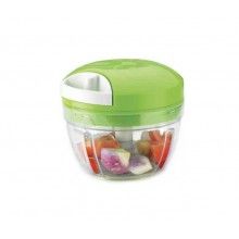 Tocator manual EDAR® pentru legume, 3 cutite, actionare cu snur, verde/alb Tocator manual EDAR® pentru legume, 3 cutite, actionare cu snur, verde/alb