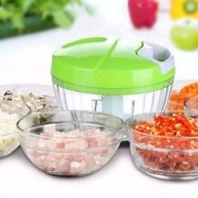 Tocator manual EDAR® pentru legume, 3 cutite, actionare cu snur, verde/alb Tocator manual EDAR® pentru legume, 3 cutite, actionare cu snur, verde/alb