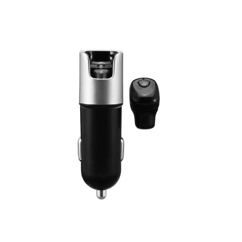 Incarcator auto SIKS®, 2 USB 2.1A + casca Bluetooth, autonomie 2-3 h Incarcator auto SIKS®, 2 USB 2.1A + casca Bluetooth, autonomie 2-3 h