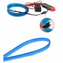 Fir SIKS® cu lumina ambientala auto, flexibil, pentru interior, albastru