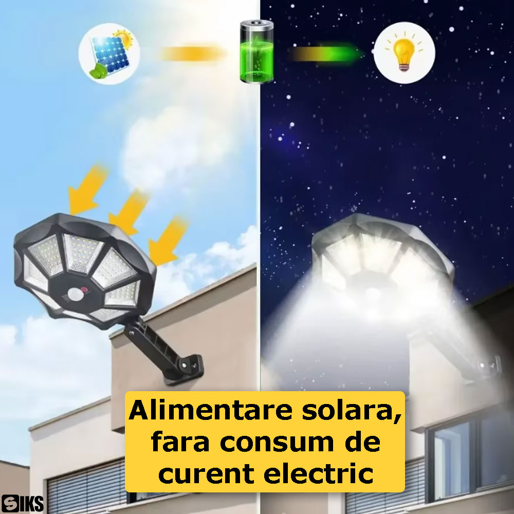 Alimentarea solara a lampii pentru exterior SIKS
