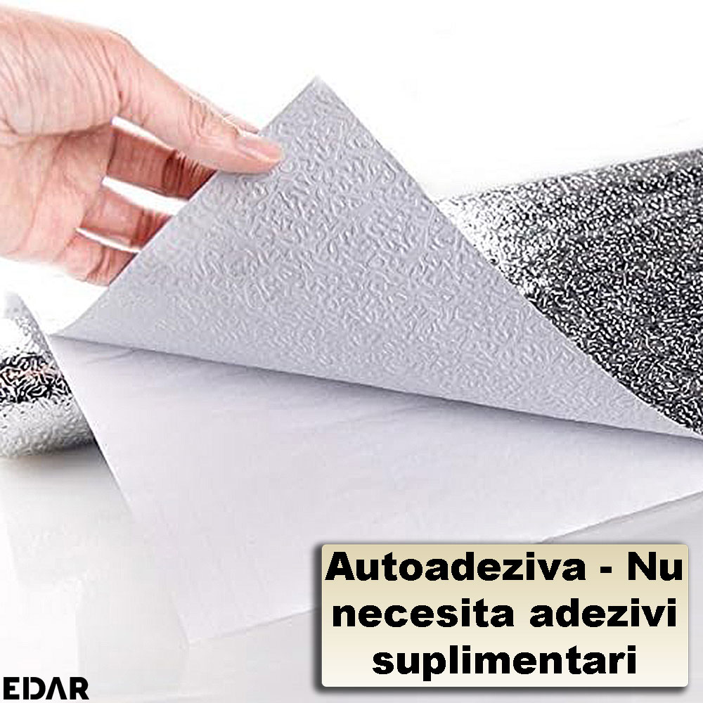 Aplicarea prin lipire a foliei autoadezive EDAR