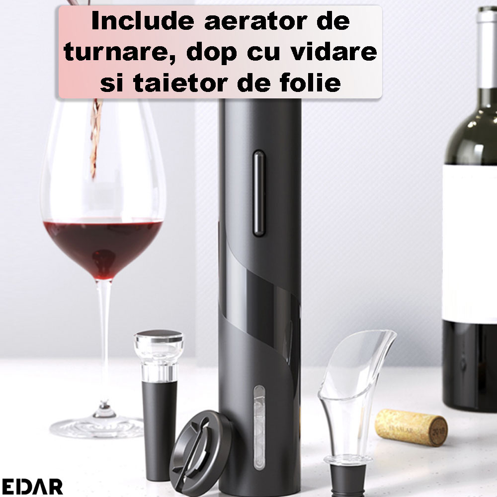 Accesoriile incluse in pachetul tirbusonului electric EDAR