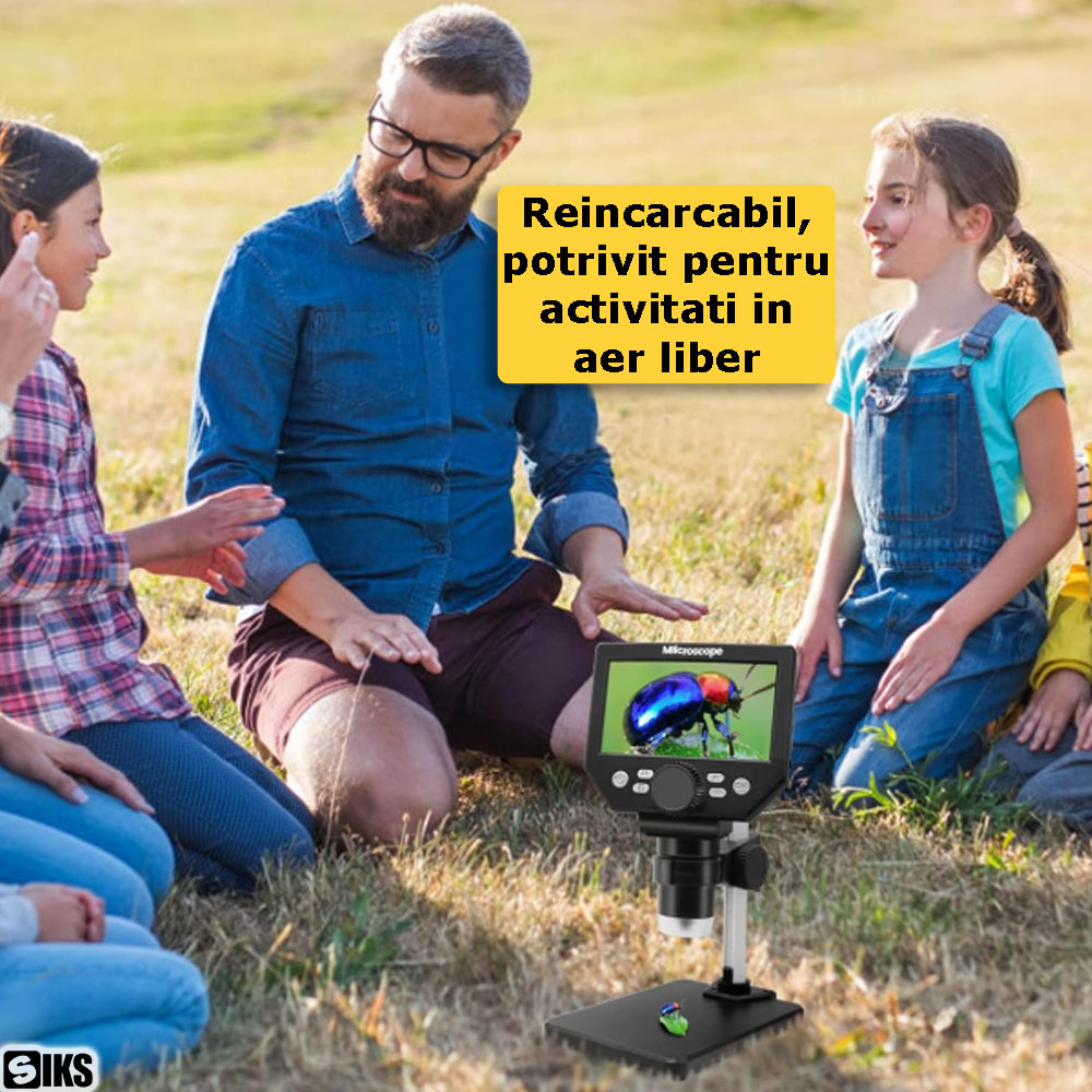 Acumulatorul reincarcabil incorporat in microscopul digital SIKS