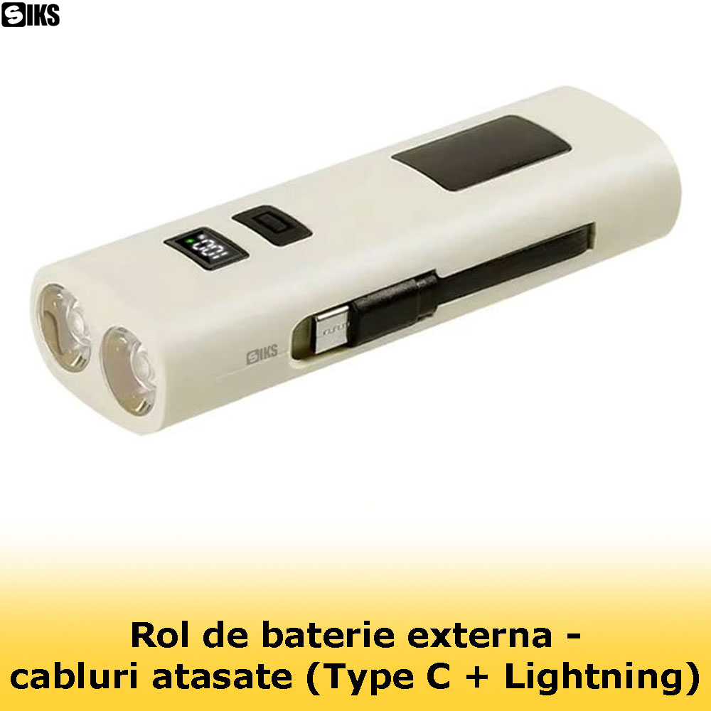 Cablurile atasate de lumina pentru bicicleta SIKS
