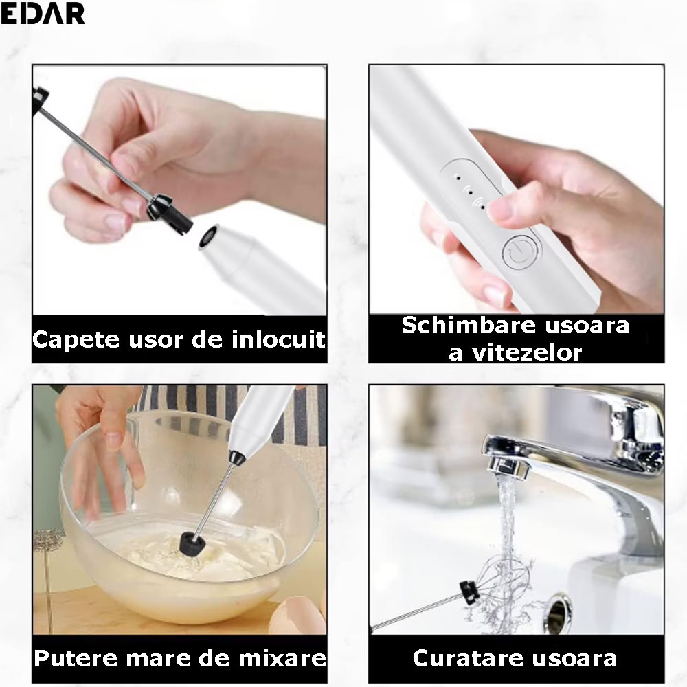 Caracteristicile spumatorului de lapte alb EDAR