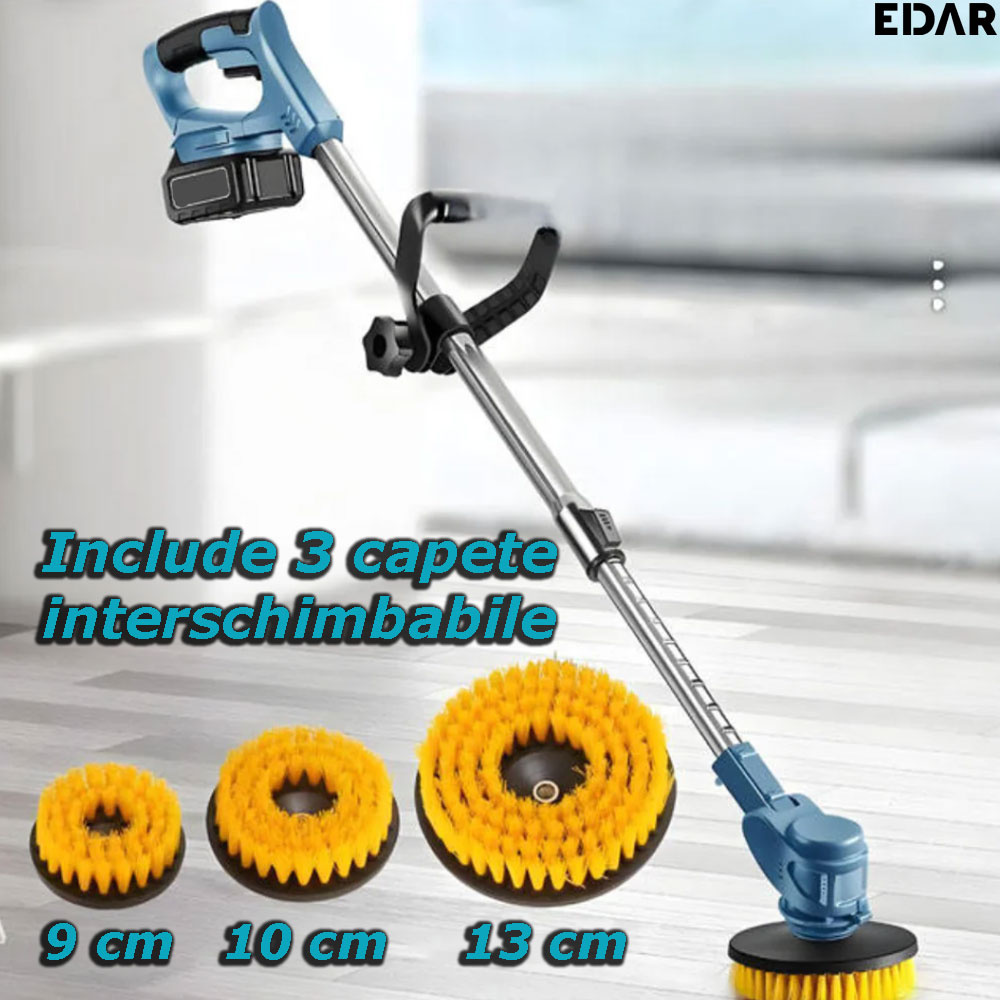Cele 3 capete interschimbabile ale periei electrice pentru curatenie