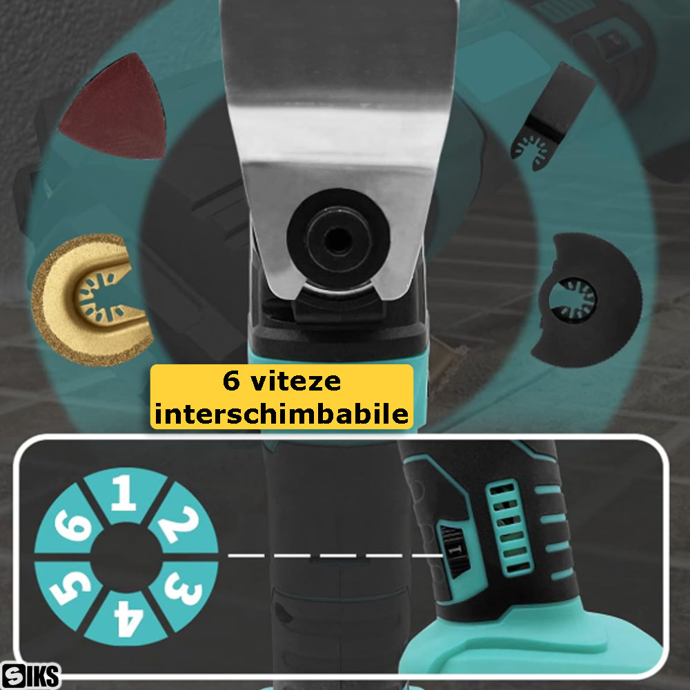 Cele 6 viteze interschimbabile ale uneltei multifunctionale pentru taiere