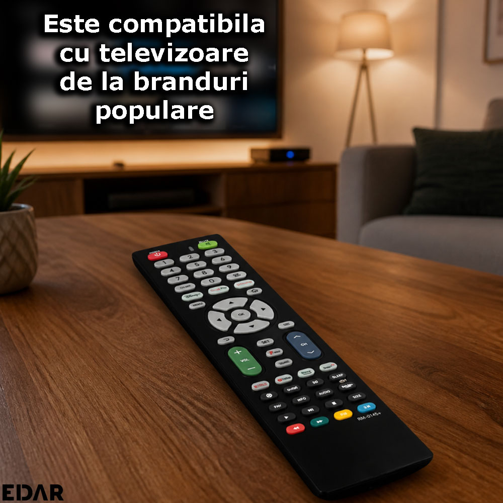 Compatibiliatea telecomenzii universale EDAR cu televizoare de la branduri populare