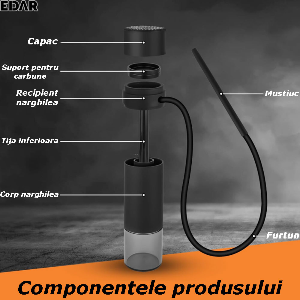 Componentele narghilelei negre EDAR