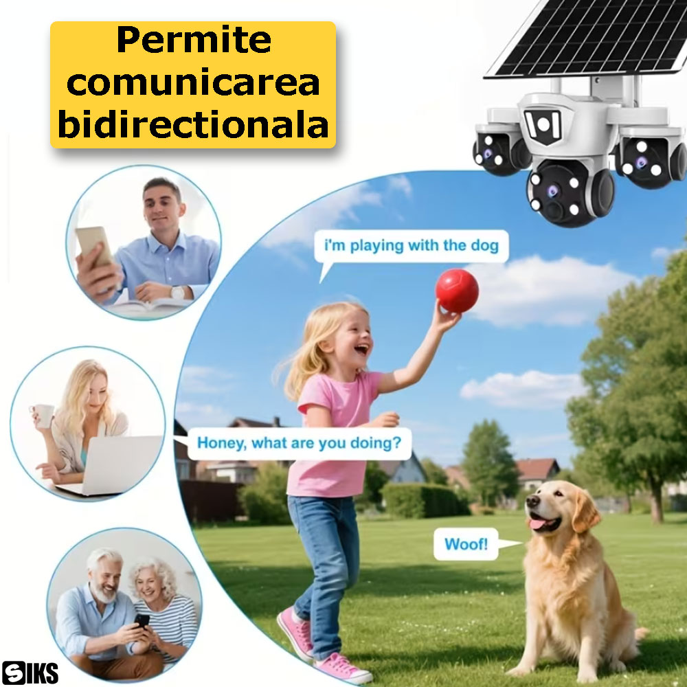 Comunicarea bidirectionala permisa de camera de supraveghere SIKS