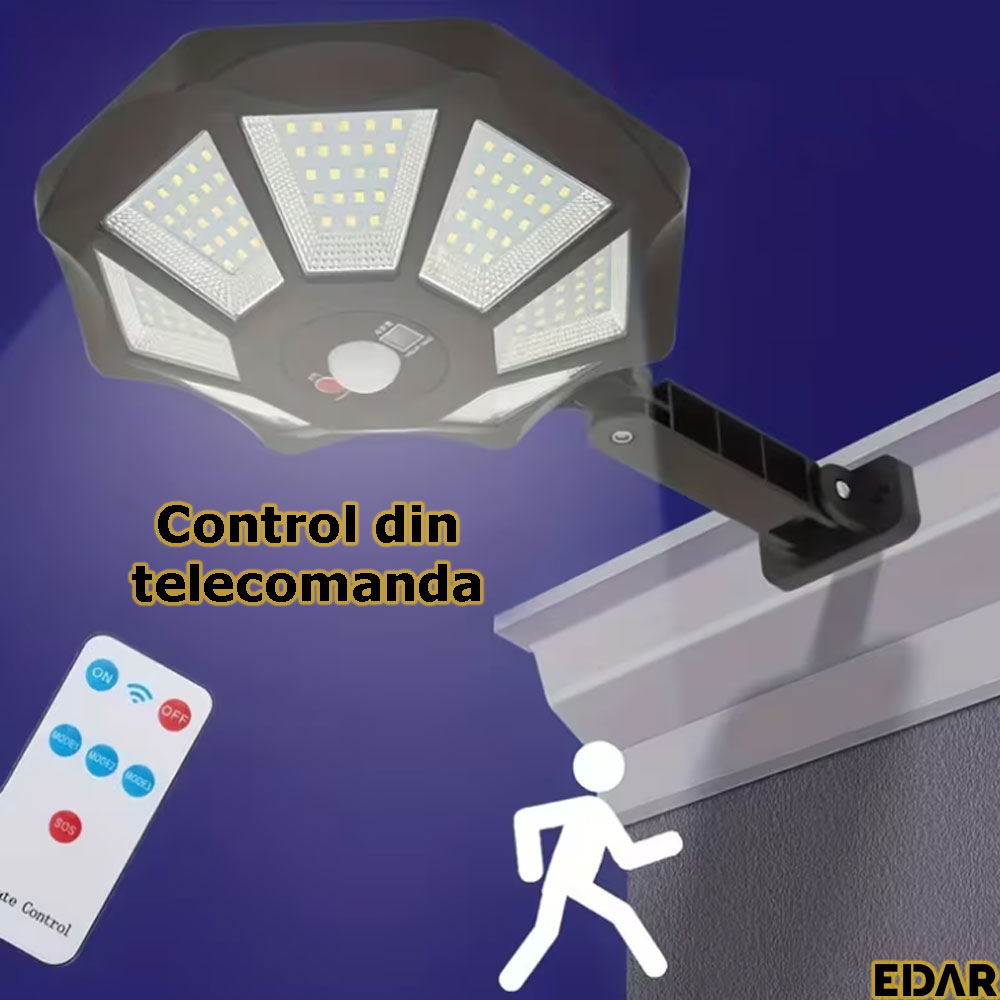 Controlul lampii solare prin telecomanda