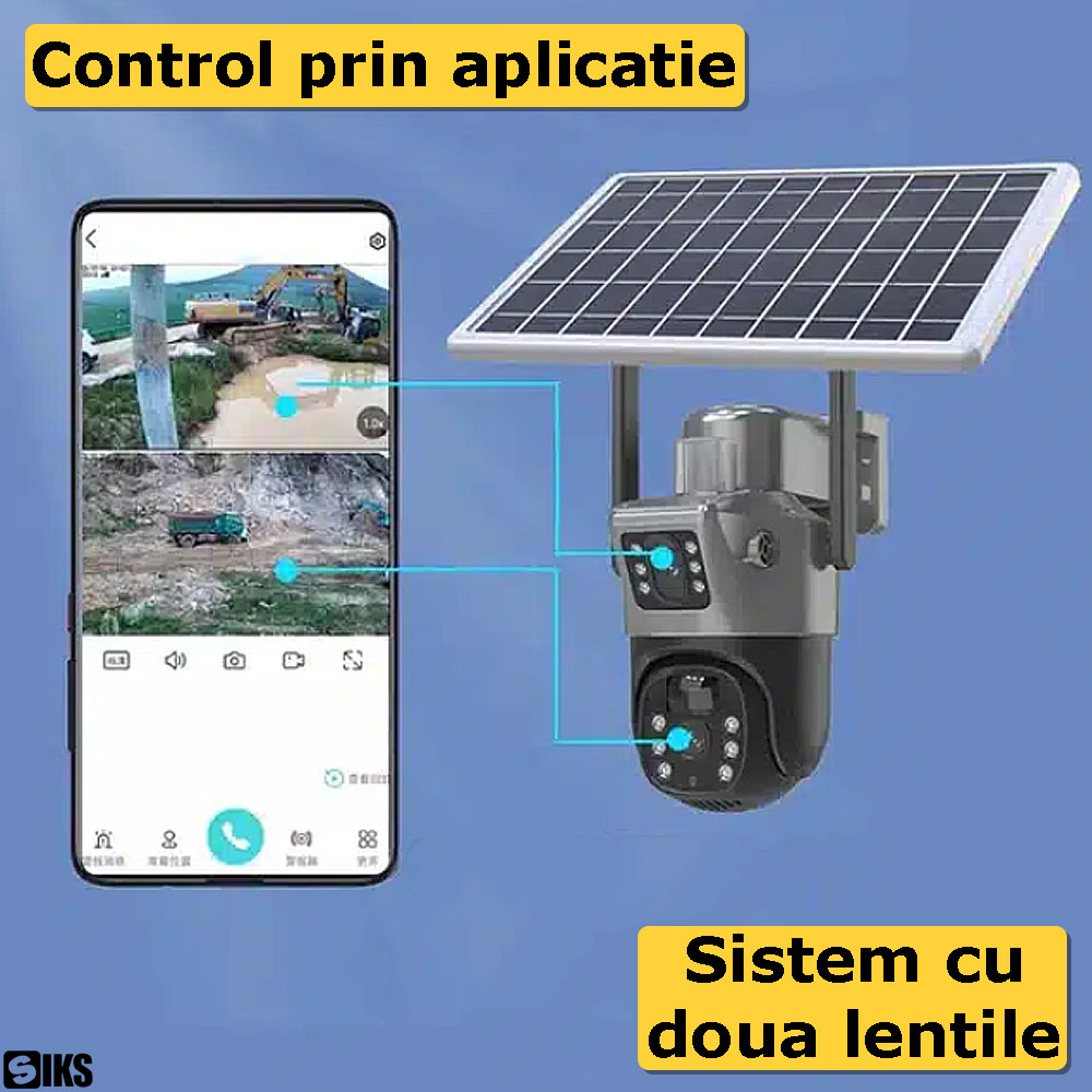 Controlul prin aplicatie si structura camerei de supraveghere model EC11