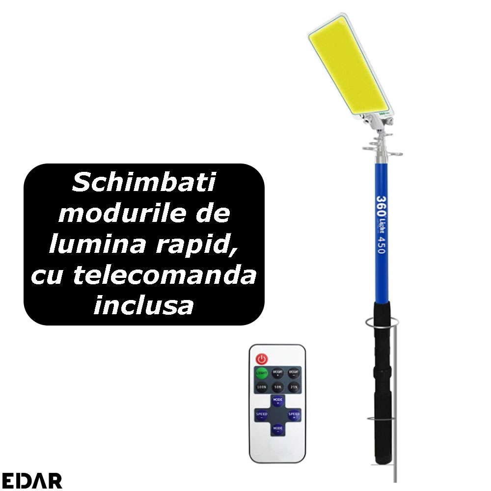 Controlul prin telecomanda al proiectorului telescopic EDAR